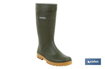 Regenstiefel aus PVC mit Antirutsch-Sohle (Grün) - Cofan