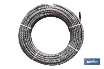 Stainless cable D-1570 7x7+0 AISI 316 (A-4) - Cofan