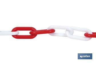 Plastic chain - red/white - Cofan