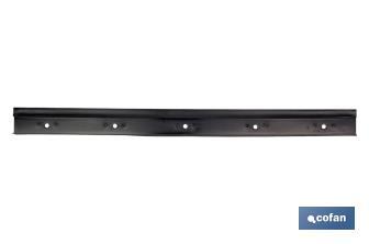 Metal holding rail for storage bins, Súper Model | Product dimensions: 495 x 40mm | Galvanised steel - Cofan