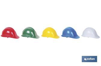 Casco de obra| Con regulador | Fabricado en ABS y polipropileno - Cofan