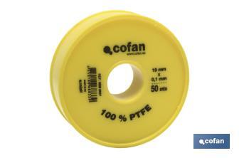 Rolo PTFE de 19mm x 0,10mm - Cofan