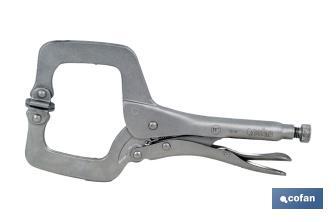 Locking C-clamp pliers | No tilting system | Length: 11" - Cofan