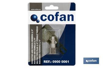 Female thread air connector - Cofan