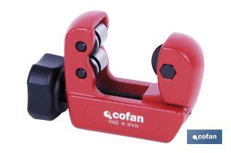 Mini pipe cutter, Zamak Model | Available in two diameters | Instant Change System (ICS) - Cofan