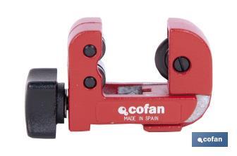 Mini pipe cutter, Zamak Model | Available in two diameters | Instant Change System (ICS) - Cofan