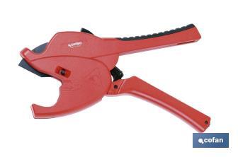 Pipe shears for plastic pipes | Diameter: 42mm (1" 5/8) | Instant Change System (ICS) - Cofan