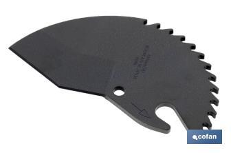 Replacement blade | For pipe shears | Diameter: 42mm (1" 5/8) | Stainless steel - Cofan