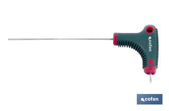 Hex Allen screwdriver | With T-handle | Available Allen head screw from H2 to H8 - Cofan