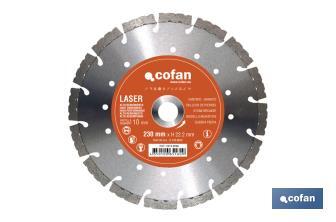 High performance segmented diamond disc - Cofan