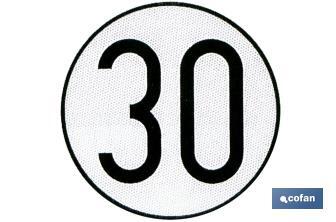 Placa V-4 limitação de velocidade (30 km/h) - Cofan