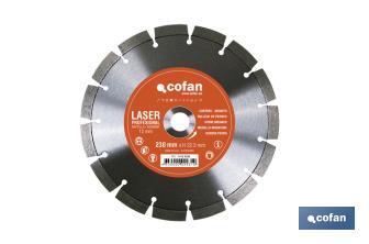 Disques de Diamant "modèle cantero" professionnel - Cofan