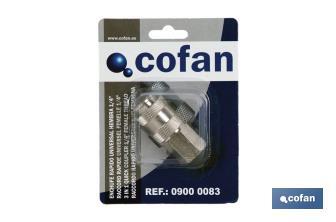 Raccord rapide universel filetage femelle 1/2" - Cofan