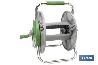 Hose reel | Completely portable accessory | Easy and convenient to carry | Practical and versatile product for your garden - Cofan