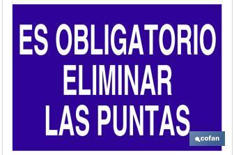 Es obligatorio eliminar las puntas - Cofan