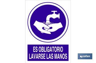 Es obligatorio lavarse las manos - Cofan