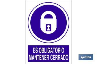 Es obligatorio mantener cerrado - Cofan