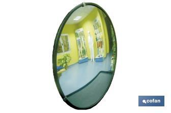 Indoor Convex Mirror | Diameters: 80cm | Wall anchoring - Cofan