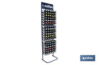 DISPLAY STAND FOR 126 SPRAY CANS - Cofan