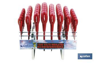 Expositor destornilladores (1000 V) - 48 pcs - Cofan