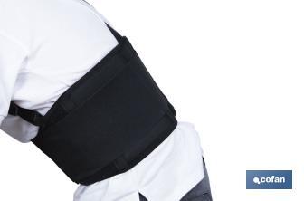 Lower back brace | 2 cross straps | Available in various sizes - Cofan