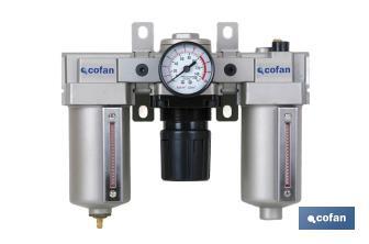 Filter with regulator and lubricant deposit 1" - Cofan