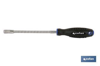 Sleeve screwdriver with female hexagon socket | Confort Plus Model | Available screw heads in SW 6mm, 7mm and 8mm - Cofan