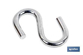 "S" zinc coated hook - Cofan