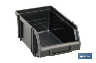 Plastic storage bin | Stackable system | Available in blue and in different sizes - Cofan