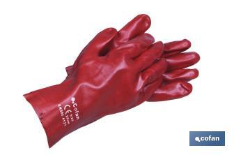 Wasserabweisende Handschuhe aus PVC 35cm - Cofan