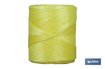 Yellow synthetic raffia thread - Cofan