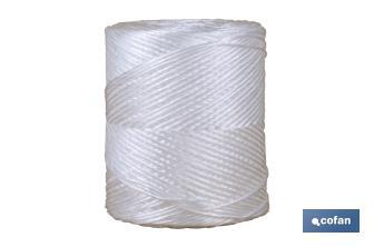 White synthetic raffia thread - Cofan