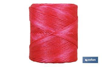 Red synthetic raffia thread - Cofan