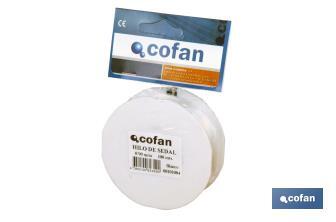 Fil monofilamentde nylon 100% Blanc - Cofan