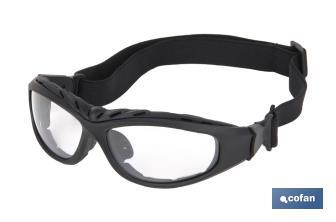 Gafas de seguridad acolchadas | Protección 4 en 1 | Lentes con recubrimiento duro - Cofan