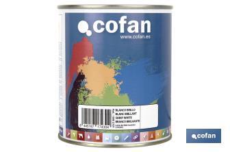 Esmalte Sintético | Em várias Cores | Embalagem 125 ml, 375 ml, 750 ml ou 4 L - Cofan
