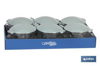 Açucareiro com tampa | Modelo Albahaca | Polipropileno e Poliestireno | Capacidade 120 ml | Varias cores - Cofan
