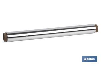 Household aluminium foil roll | Size: 16, 30 or 50m | 30cm width | Box with cutting edge | Non-stick | Multipurpose - Cofan