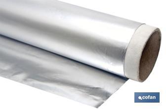 Household aluminium foil roll | Size: 16, 30 or 50m | 30cm width | Box with cutting edge | Non-stick | Multipurpose - Cofan