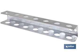 Screwdriver holder | Suitable for tool panel | Material: galvanised steel | Length: 220mm - Cofan