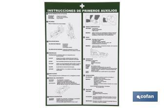 Instrucciones primeros auxilios - Cofan