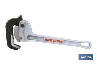 Mastergrip pipe wrench in aluminium - Cofan