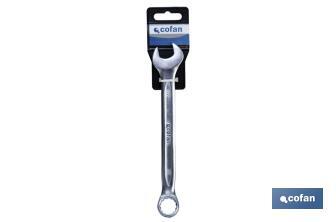 Polished combination spanners | Chrome-vanadium steel | Size: 50mm - Cofan