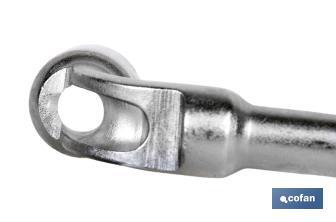 Angled hex socket | Mirror polished steel | Metric from 6 to 32mm - Cofan