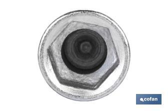 Angled hex socket | Mirror polished steel | Metric from 6 to 32mm - Cofan