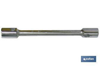 4-way wheel wrench with T-handle | Ideal for truck tyres | Size from SW24 to SW32 - Cofan