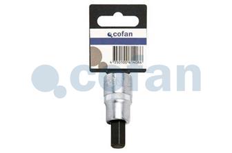 Socket wrench with flat bit 1/4" - Cofan
