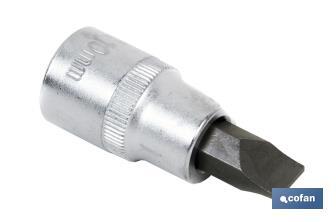 1/2" screwdriver bit socket | High-quality chrome-vanadium steel | With SL10 tip - Cofan