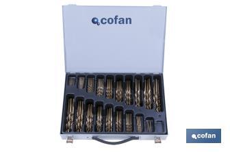 Assorted drill bits case HSS - CO - Cofan