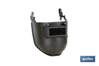 Welding shield | for construction helmet | Black - Cofan